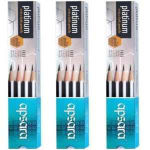 APSARA PLATINUM EXTRA DARK PENCILS ( PACK OF 50 PENCILS...