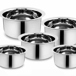 RBGIIT Tope Set 0.55 L, 0.85 L, 1.2 L, 1.5 L, 2 L capac...