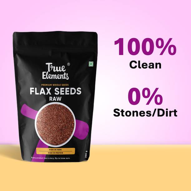 True Elements Raw Flax Seeds, Healthy edible Seeds, Ric...