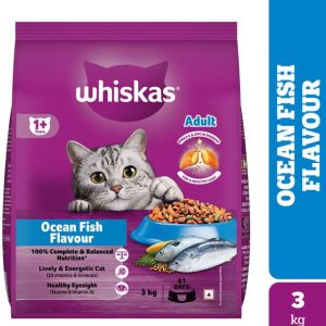 Whiskas (1+ Years) Fish 3 kg Dry Adult Cat Food