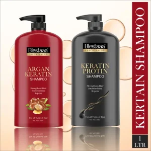 Blestaaa essentialss Keratin Argan Smooth Shampoo Shine...