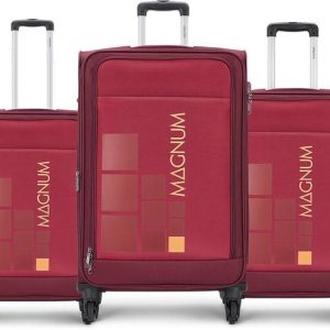 Safari Soft Body Set of 3 Luggage 4 Wheels - STORM Set of 3 (S...