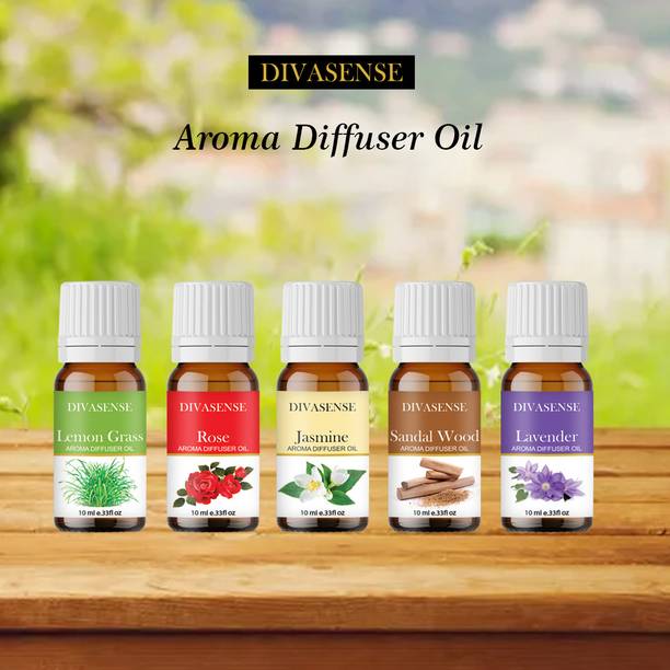 Divasense High Scented Aroma Oils Fragrance Set Of 5 Fo...