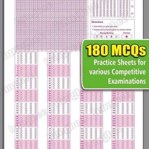 OMR Sheets For Practice, 180 MCQ - 105 Sheets