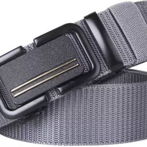 Kalsi Men Casual, Evening, Formal, Party Silver Nylon Belt