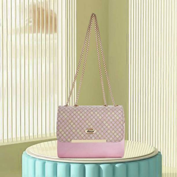 LANCER Pink Women Sling Bag NEW DESIGNER CASUAL TREANDY HOBO C...