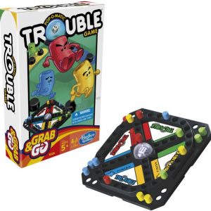 HASBRO GAMING Trouble Grab and Go Portable Trouble Boar...