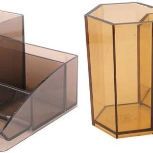 OMEGA 8 Compartments Plastic Pen Stand