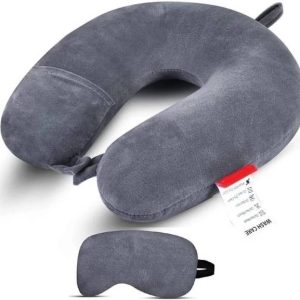 JSR_MART Velvet Unisex U Shaped Micro Fiber Cushion Neck Rest Pi...