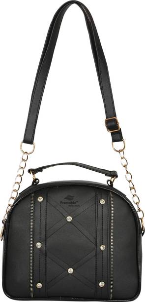 Pramadda Pure Luxury Black Women Sling Bag - Medium Bling Sling Stylish Slin...