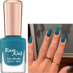 ADJD Nail Polish Long Lasting Quick Drying Steel blue S...