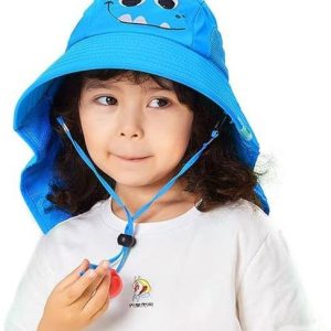 TREXEE Cotton Cap For Kids Summer Cartoon Design Uv Vis...