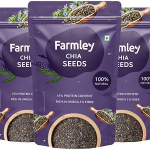 Farmley Premium Chia Seeds 600g (Pack of 3- Each 200g) ...