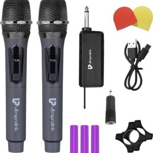 Ultraprolink UM1194-2 Dual Dynamic Wireless Microphone ...