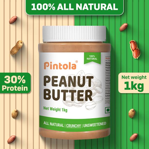 Pintola All Natural Peanut Butter (Crunchy) (Unsweetene...