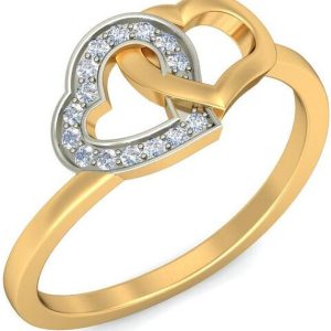 avsar AVR558YB 14kt Cubic Zirconia Yellow Gold ring
