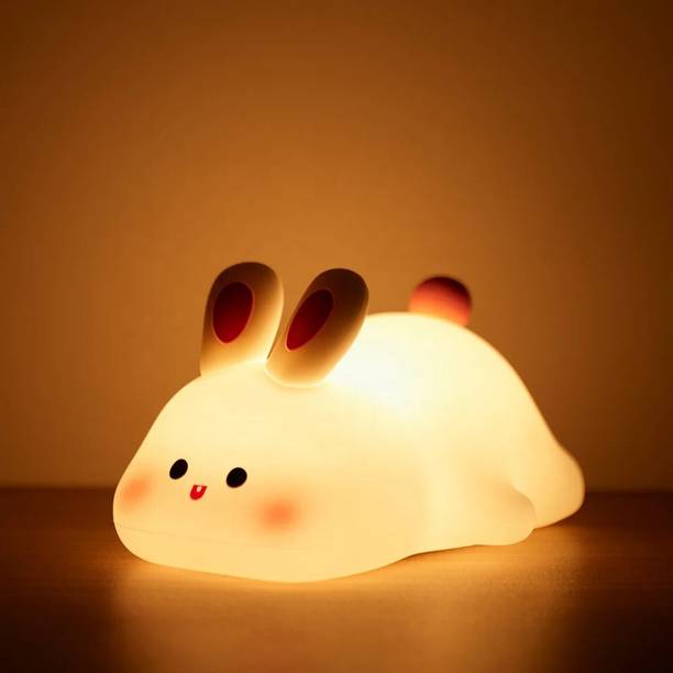 RYNZ Cute Rabbit Silicon Night Lamp Color Changing Led ...