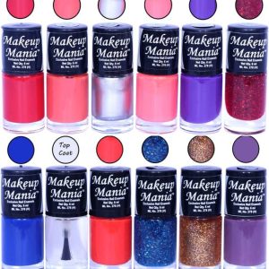 makeupmania HD Color Nail Polish Set of 12 Pcs (Combo M...