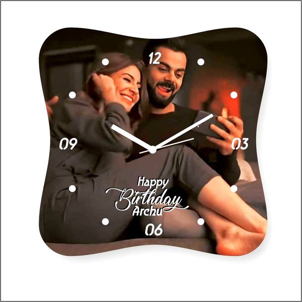 Color Splash Analog 30 cm X 30 cm Wall Clock