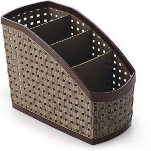 Cltllzen 4 Compartments plastic Pen Stand