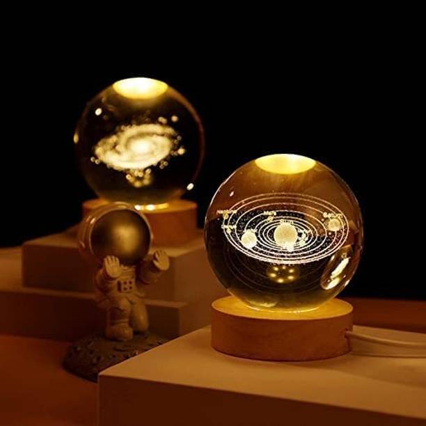 SHOPOGENIX 3D Galaxy Crystal Ball & Solar System Crysta...
