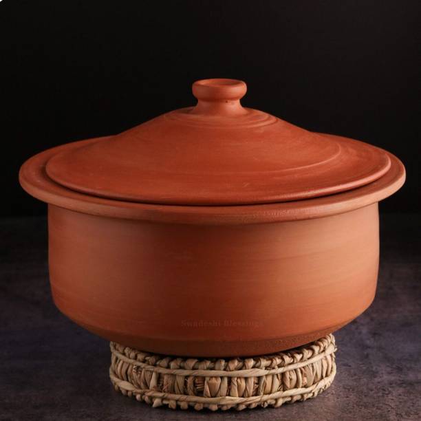 Swadeshi Blessings Unglazed Clay Pot for Cooking | Terr...