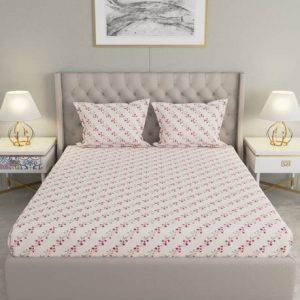 Raymond Home 110 TC Microfiber Double Floral Flat Bedsh...