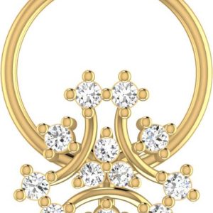 avsar Arya 14kt Cubic Zirconia Yellow Gold Nose Wire