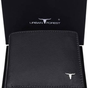URBAN FOREST Men Casual, Formal Black Genuine Leather Wallet - Regul...