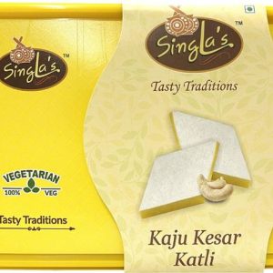 Singla Sweets Kesar Kaju Katli 500g Very Delicious Swee...