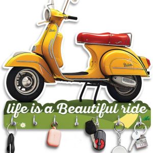 iy creations Scooter Printed Key Holder For Home Decor,...