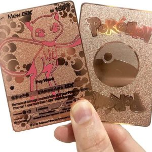 CrazyBuy Pokemo Cards 10 Pcs Rose Gold Foil Cards V Ser...