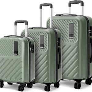SAFARI Hard Body Set of 3 Luggage 8 Wheels - ZODIAC Set of 3 (...