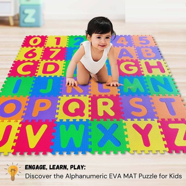 CannyCubs Alphabet & Number Mats for Kids, Puzzle EVA F...