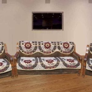 JARS COLLECTIONS Cotton Floral 3+2 Seater Sofa Cover