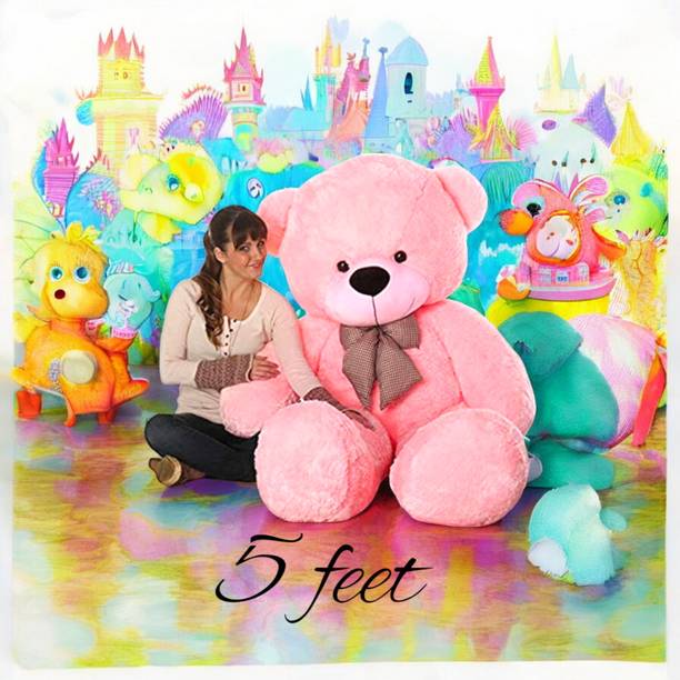 Krishna Creation 5 Feet Soft Pink Teddy Bear – Ideal Gi...