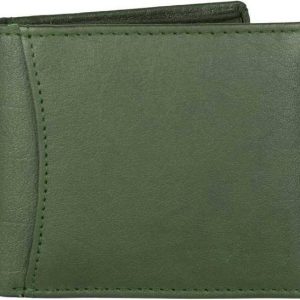 ree cope Men Casual, Trendy, Travel Green Genuine Leather RFID ...