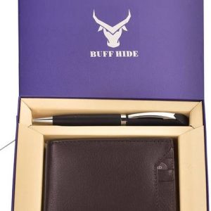 BUFFHIDE Men Casual, Formal Brown Genuine Leather RFID Wallet