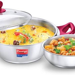 Prestige Platina Popular Induction Bottom Cookware Set