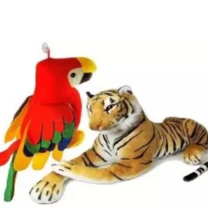 ATHRAVTOYS Soft Toy Animal Combo(Parrot & Tiger) - 30 ...