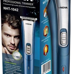 NOVA NHT 1042 USB Trimmer 60 min Runtime 5 Length Sett...