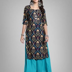 EthnicBasket Women Printed Crepe A-line Kurta