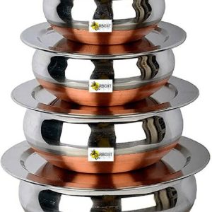 RBGIIT Stainless Steel Copper Bottom Cookware Set | Con...