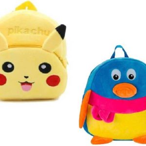 Basta Pikachu & Pigeon Combo School Bags for Nursery Ki...