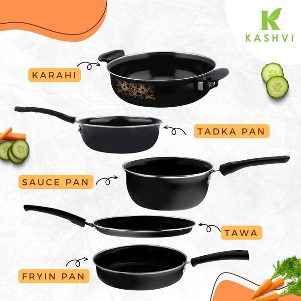 Kashvi Kashvi kadai/karahi, tawa Sauce pan, Fry - Fryin...