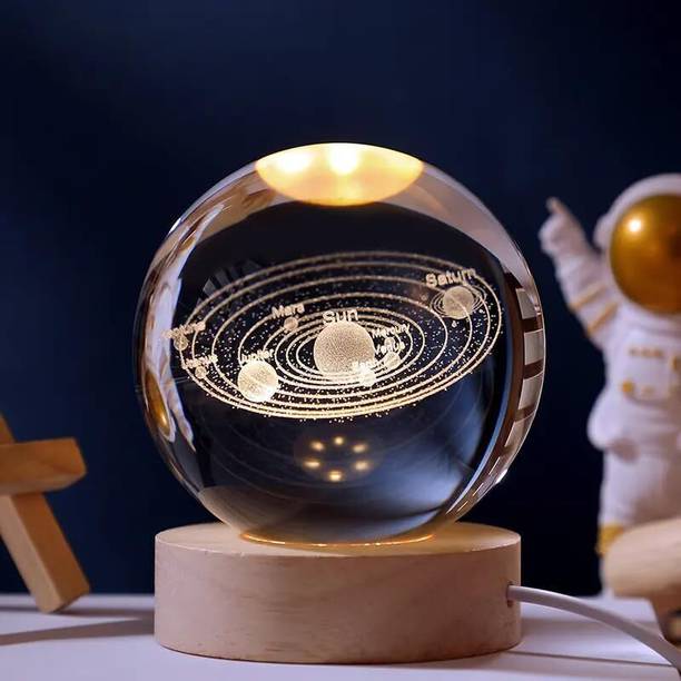 Wengonvila 3D GALAXY CRYSTAL BALL LIGHT-T Night Lamp