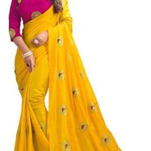 Avaki Embroidered Bollywood Silk Blend Saree