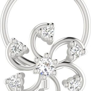 avsar Anayaka 18kt Diamond White Gold Nose Wire