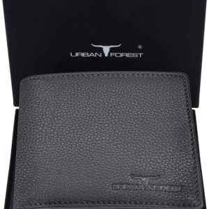 URBAN FOREST Men Casual, Trendy, Formal, Travel Grey Genuine Leather...