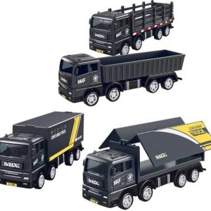 deoxy pack of 4 pieces simulation model friction truck ...
